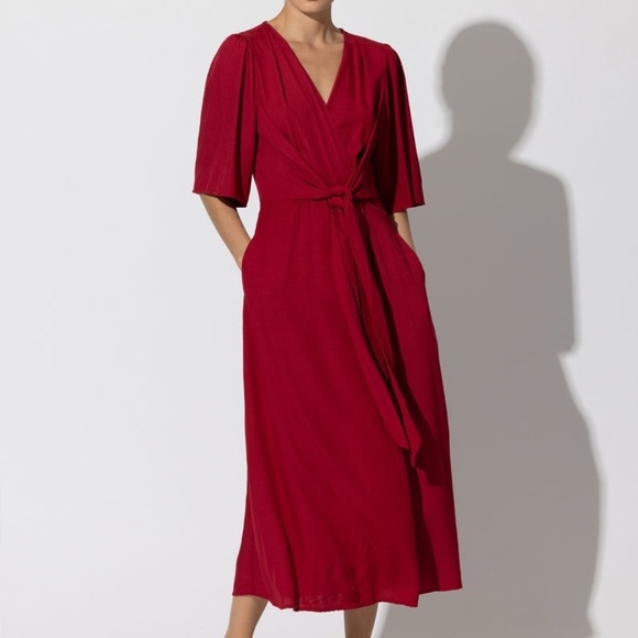 Lusana Dresses & Skirts - Lusaka Alexis dress in a deep wine colored red NWT
Size: L/ 8